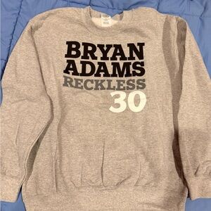 Bryan Adams Reckless 30 Sweatshirt Medium grey